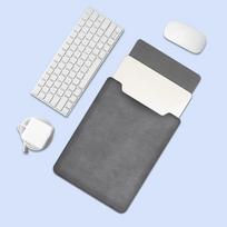 13 14 15 inch Portable Laptop Sleeve Case Tablet Protective Pouch for HP/Dell/Surface Travel 15-16 inch tamsiai pilka spalva