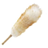 Bamboos Handle Duster With Wool Fibers For Effective Dust Captures In Vehicle Indoor Space And Surfaces Maintenance