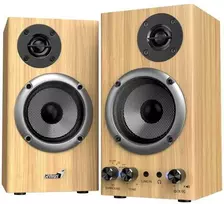 Kompiuterio kolonėlės Genius garsiakalbiai SP-HF520BT, 2.0, 20W, pušies mediena, AUX/Bluetooth 5.3