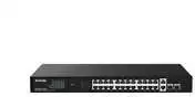 Šakotuvas Tenda TEG1128P-24-410W tinklo komutatorius nevaldomas gigabito eternetas (10/100/1000) su maitinimu per eternetą (PoE)