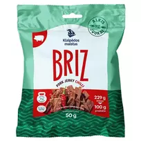 Vytintos aitriųjų paprikų skonio kiaulienos juostelės BRIZ, 50g