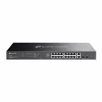 TP-Link Omada ES220GMP tinklo komutatorius, valdomas L2 gigabito Ethernet (10/100/1000), maitinimas per Ethernet (PoE), Juodas