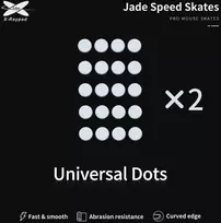 X-Raypad Jade Skates Universal Dots Baltas 40 vnt. (⌀6.5 x 0.8 mm) (Balti) Pakaitiniai Pelė Feet