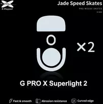 X-Raypad Jade Skates Logitech G Pro X Superlight 2 Baltas 2 vnt. (Balti) Pakaitiniai Pelė Feet