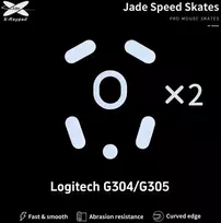 X-Raypad Jade Skates Logitech G304 & G305 Baltas 2 vnt. (Balti) Pakaitiniai Pelė Feet