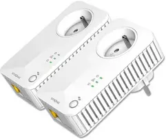 Strong Maitinimo linijos adapteris Stiprus Stiprus POWERL600DUOFR Tinklo plokštė skirta PowerLine 600Mbit/s Wired LAN Balta 2 vnt.