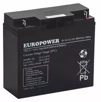 Akumuliatorius AGM EUROPOWER serii EV 12V 20Ah/C10