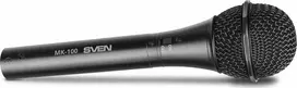 Mikrofonas SVEN MK-100 (laidinis, dinaminis, metalinis, laidas 4,0 m, 6,3/3,5 mm lizdas, kardioidinis, juodas)