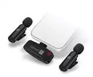 Mikrofonas Connect IT CONNECT IT Mikrofonas ClipMic 2x Bezprzewodowy Lavalier mikrofon su odbiornikiem złącze Lightning juoda