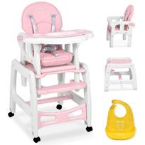 Sinco 5-in-1 rožinė maitinimo kėdutė