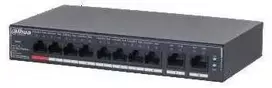 Šakotuvas DAHUA L2 Switch su 8 PoE jungtimis | 110 Watts