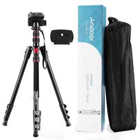 TTT-02 2 viename fotografijos trikojis monokojis stovas aliuminio lydinio 360 laipsnių pasukama rutulinė galvutė juoda