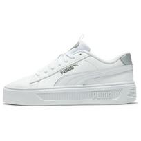 Puma „Smash Platform v3 Pop Up“ – balti moteriški sportbačiai, matiniai-sidabriniai, sidabriniai 392504-02 37