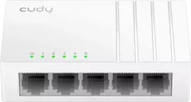 Šakotuvas „Cudy GS105U“ tinklo komutatorius, nevaldomas gigabito eternetas (10/100/1000), Baltas