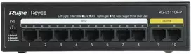 Šakotuvas Ruijie RG-ES110D-P 8-port 10/100Mbps 6kV 5.6Gbps 8 PoE+ Slēdzis Melns