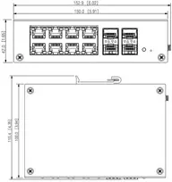 Šakotuvas SWITCH POE HS4412-8ET-120 8 PRIEVADŲ + 4 x SFP DAHUA