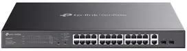 Šakotuvas TP-Link Omada ES228GMP tinklo komutatorius, valdomas L2 gigabito Ethernet (10/100/1000), maitinimas per Ethernet (PoE), Juodas