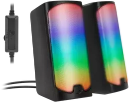 Kompiuterio kolonėlės Speedlink - TONOS RGB žaidimų stereo garsiakalbis, juodas