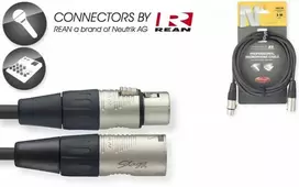 Mikrofoninis laidas Stagg NMC3R XLR/m – XLR/f 3m