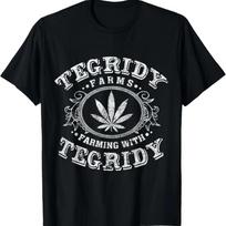 Tegridy Farm Vape Culture Funny Weed Farming Tee For Stoners T-Shirt S juoda
