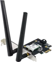 Šakotuvas ASUS PCE-AX1800 WiFi-6+Bluetooth PCIe kortelė AX1800 dviejų dažnių, PCI Express, 2 išorinės antenos