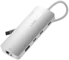 LINQ - 8in1 8K PRO 140W USB-C daugiaprievadis šakotuvas