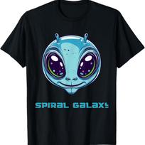Interstellar Visitor Graphic Print T-Shirt S įvairiaspalvis