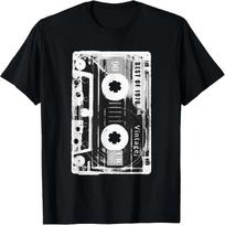 Best of 1976 Cassette Tape Shirt Retro Vintage Distressed T-Shirt S juoda