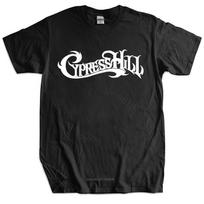 Cotton Tshirt Men Crew Neck Tops cypress hill black new mens hip hop up xxl rap band xl gangstas Men O-neck Teeshirt S