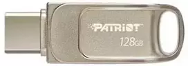 Patriot Memory Tab T560 128GB USB atmintinė, dviguba USB 120MB/s (PS128GT560DS5D), Sidabrinis