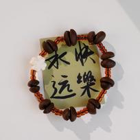 The manufacturer's original real coffee bean bracelet is very refreshing, coffee-flavored beaded hand.
