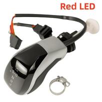 For VW Volkswagen Passat B7/B8 Golf 6/7 Tiguan Skoda Octavia Scirocco DSG Automatic Gear Shift Knob Lever Shifter Pen LED Light Red LED Silver