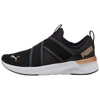 PUMA Women's Softride Harli Slip-On Running Shoes Puma Black Puma White Puma Gold 311471-01 EU 36