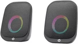 Kompiuterio kolonėlės HP DHS-2113 garsiakalbiai, 2.0, 6W, juodi, „Bluetooth“, su foniniu apšvietimu