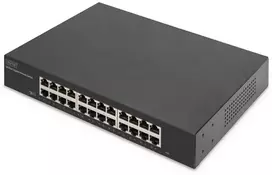 Šakotuvas Digitus DN-80113-2 tinklo komutatorius Ne-valdomas Gigabit Ethernet (10/100/1000) Juoda