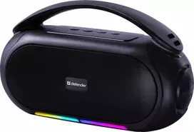 Kompiuterio kolonėlės Defender Nešiojama kolonėlė BEATBOX 12 Bluetooth 12W MP3/FM/SD/USB/LED juoda