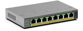 Šakotuvas Komutatorius - „Netgear GS108EP“ 8 prievadų „PoE+“ komutatorius su VLAN valdymu