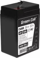 Green Cell Žalias Cell Žalias Cell CUBE AGM IP54 6V 5Ah VRLA Baterija Gel gilaus ciklo žaislai vaikų signalizacijos sistemoms