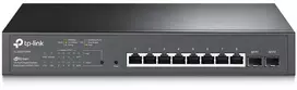 Šakotuvas TP-Link Omada TL-SG2210MP Netzwerk-Switch 10-Port, Smart Managed, 8x Gigabit RJ45, 2x Gigabit SFP, 8x PoE+, 150W