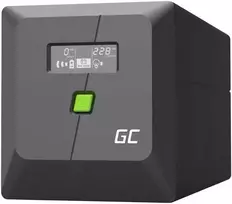 Green Cell Žalias Cell Nepertraukiamo maitinimo šaltinis (UPS) Greencell 1000VA 700W PowerProof su LCD ekranu