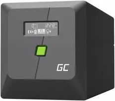 Green Cell Žalias Cell Atsarginis maitinimo šaltinis UPS Greencell 1000VA 600W PowerProof su LCD ekranu