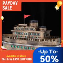 300ML Cruise Ship Aroma Diffuser Auto Shut-Off Air Humidifier with 7-Color LED Lights 2H/4H Timer for Home Bedroom & Office China Mainland