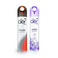 Godrej aer spray, Air Freshener for Home & Office - Musk After Smoke & Violet Valley Bloom | Long-Lasting Fragrance | Pack of 2 (240 ml each)