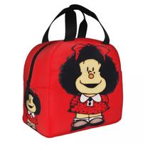Mafalda Izoliuoti pietų krepšiai Šaltkrepšis Maisto dėžutė Quino Argentina Animacinis filmas Didelės talpos krepšys pietums Paplūdimys Kelionė 22x20x13CM smėlis