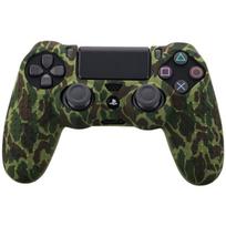 Camouflage Case Graffiti Studded Dots Silikoninės gumos gelio oda, skirta Sony PS4 Slim / Pro valdikliui green