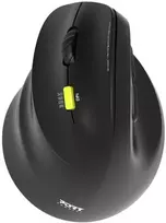 Port Designs PORT CONNECT Ergo Shape, belaidė įkraunama pelė, USB-A/Bluetooth, 2.4GHz, Left-Handed, 2400DPI