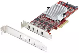 STARTECH.COM 4 prievadų USB-C 10Gbps PCIe plokštė 4x atskiri USB 3.2 valdikliai PCI Express 3.0 žemo profilio laikiklis TAA