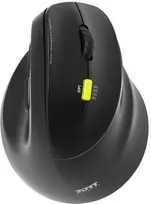 Port Designs PORT CONNECT Ergo Shape, Belaidė įkraunama pelė, USB-A/Bluetooth, 2.4GHz, Right-Handed, 2400DPI