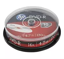 DVD+R HP 4,7GB (120 min.) 16x 10 sluoksnių