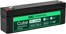 Green Cell Žalias Cell Greencell AGM VRLA 12 V 2.5 Ah nereikalaujanti priežiūros baterija kasos aparatams, žaislams, fotoaparatams (178 x 36 x 66 mm)